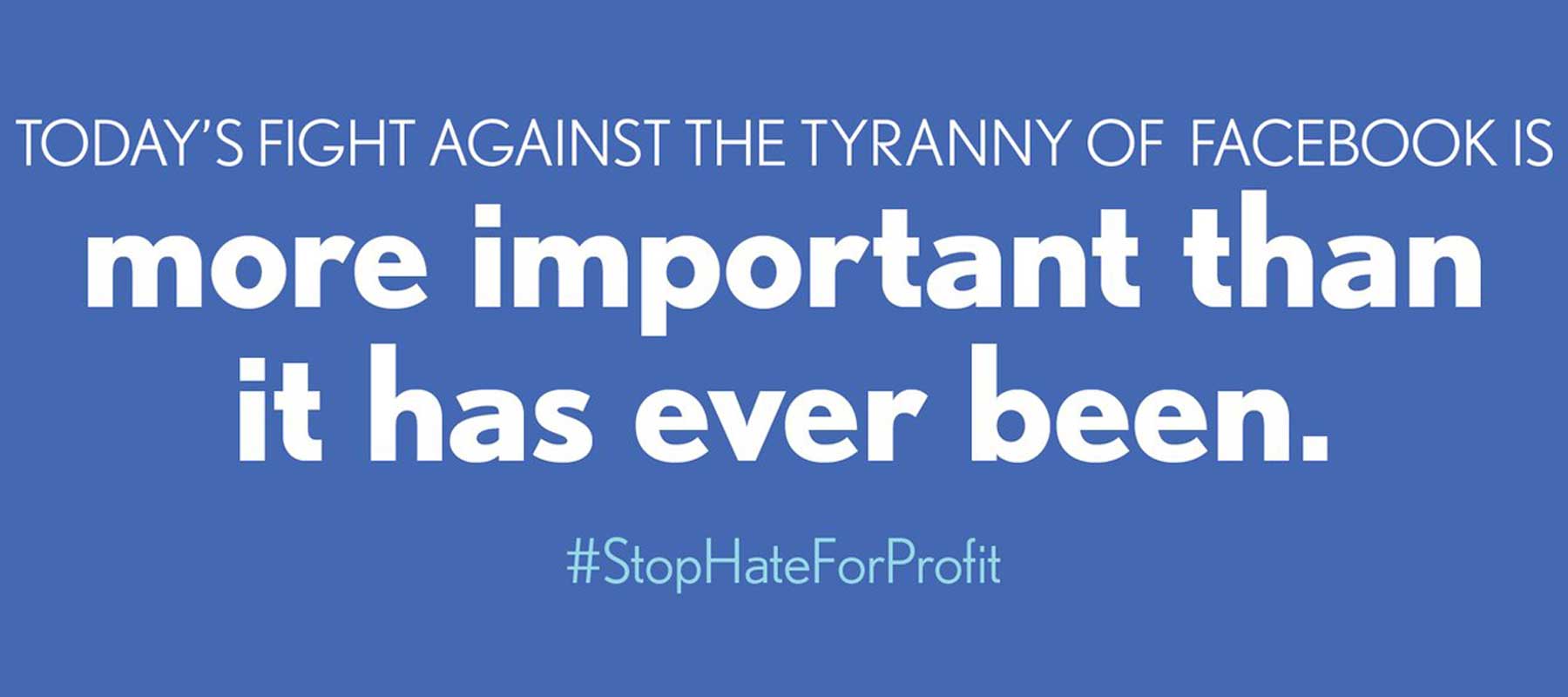 A Letter from Our CEO: Stop Hate for Profit
