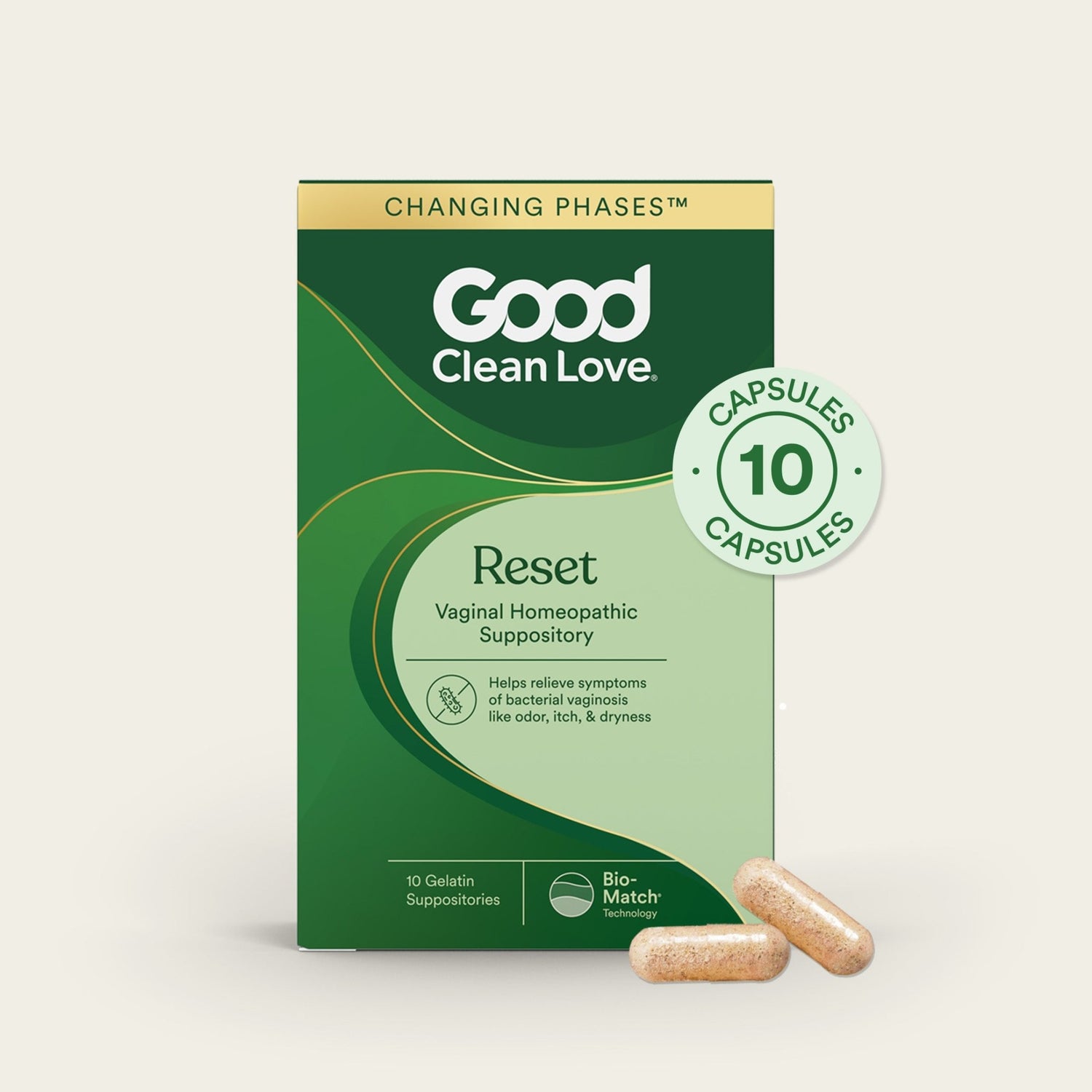 Reset Homeopathic Vaginal Suppository - Good Clean Love