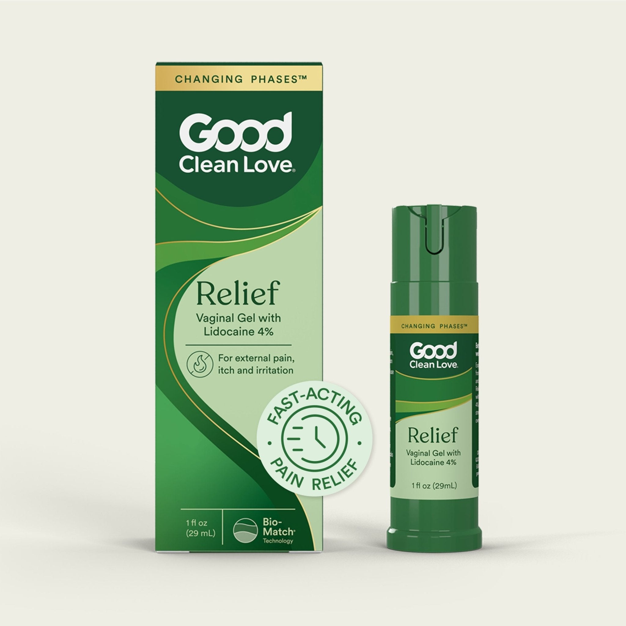 Relief Gel Pain & Itch with Lidocaine 4% - Good Clean Love
