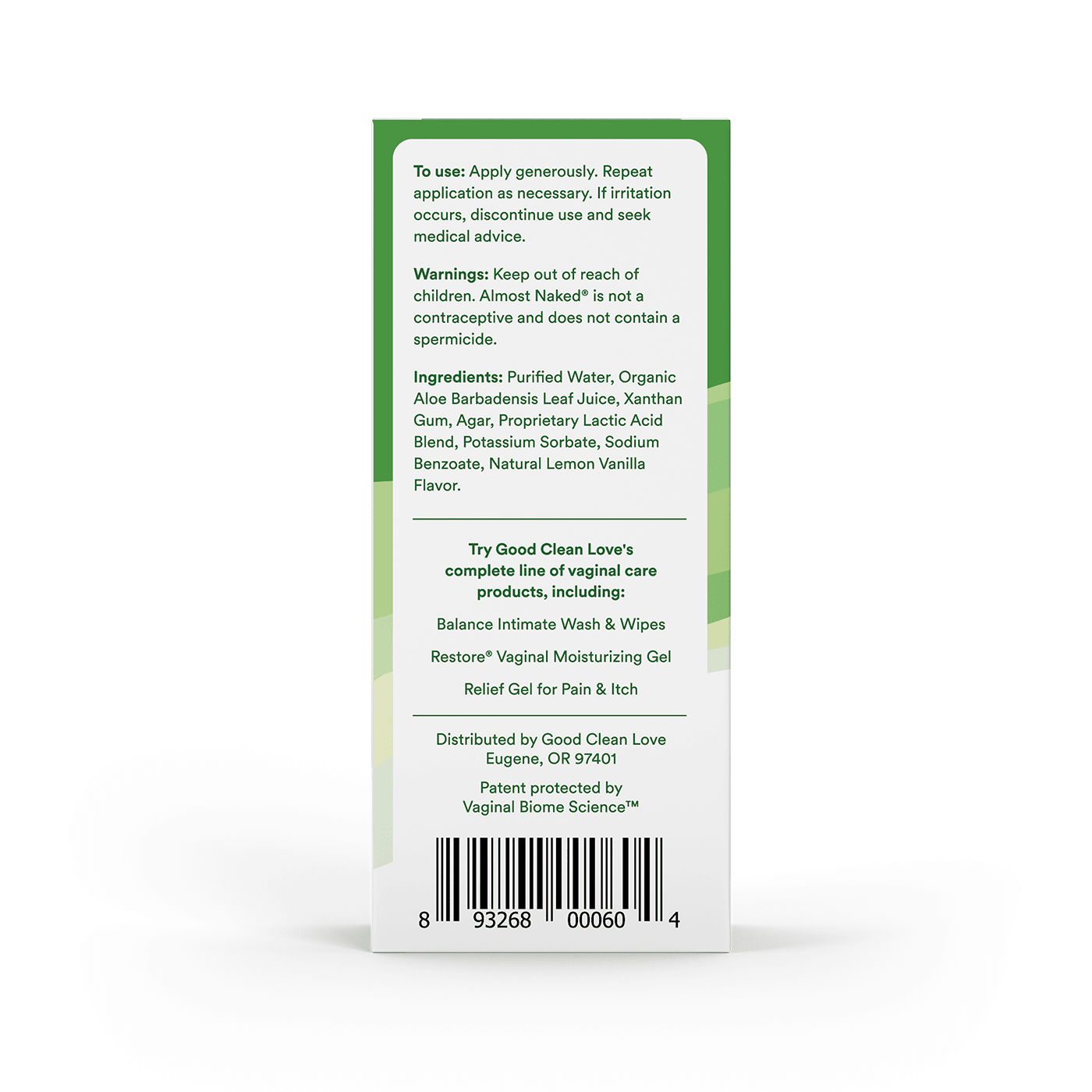 Almost Naked® Products - Good Clean Love