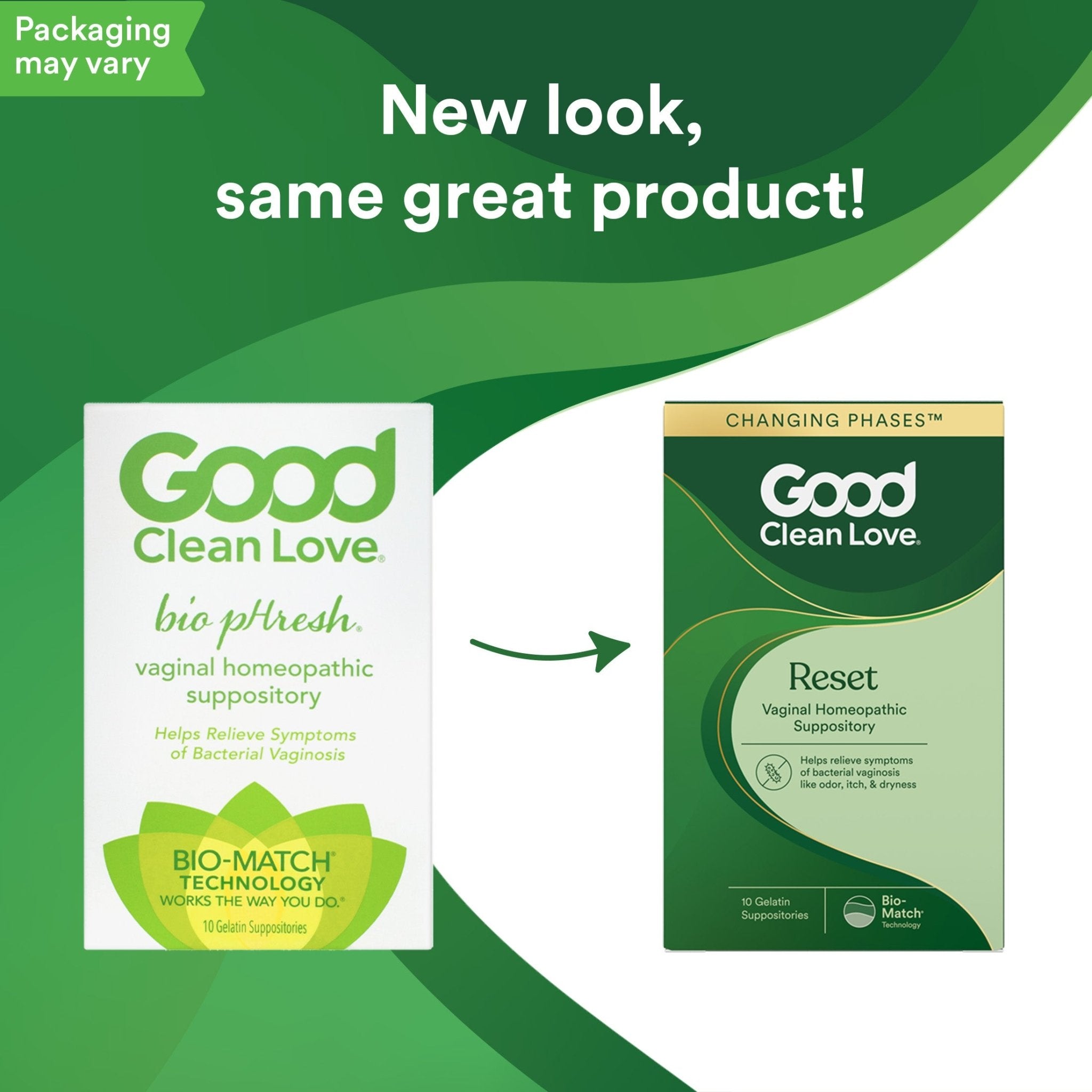 Reset Homeopathic Vaginal Suppository - Good Clean Love