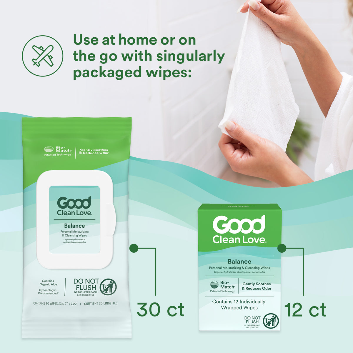 Balance pH-Balanced Wipes Singles (12 ct)