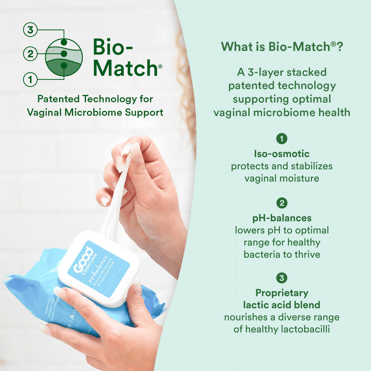 Rebalance pH-Balanced Wipes Pack (30 ct)