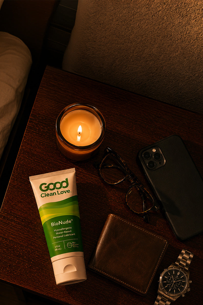 Bedside Table with Bionude.