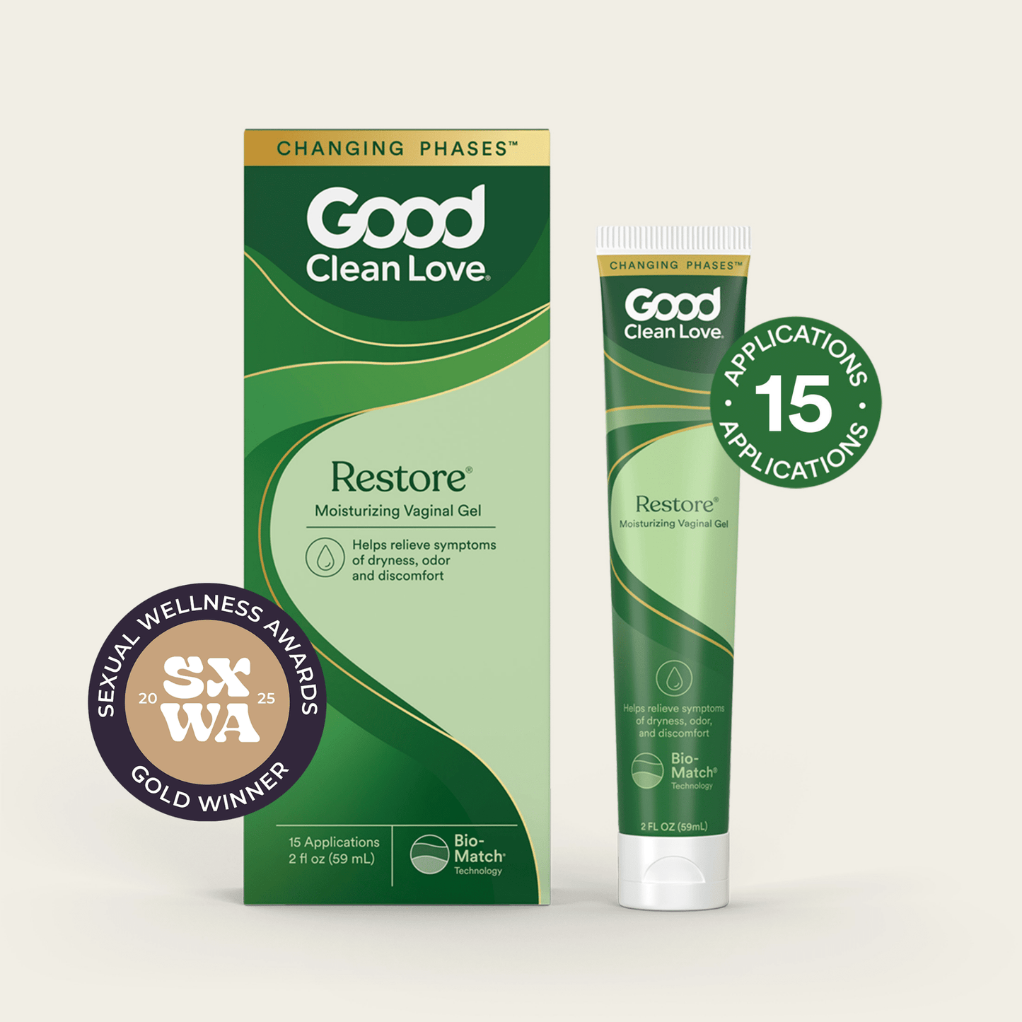 Restore® Moisturizing Vaginal Gel Products - Good Clean Love