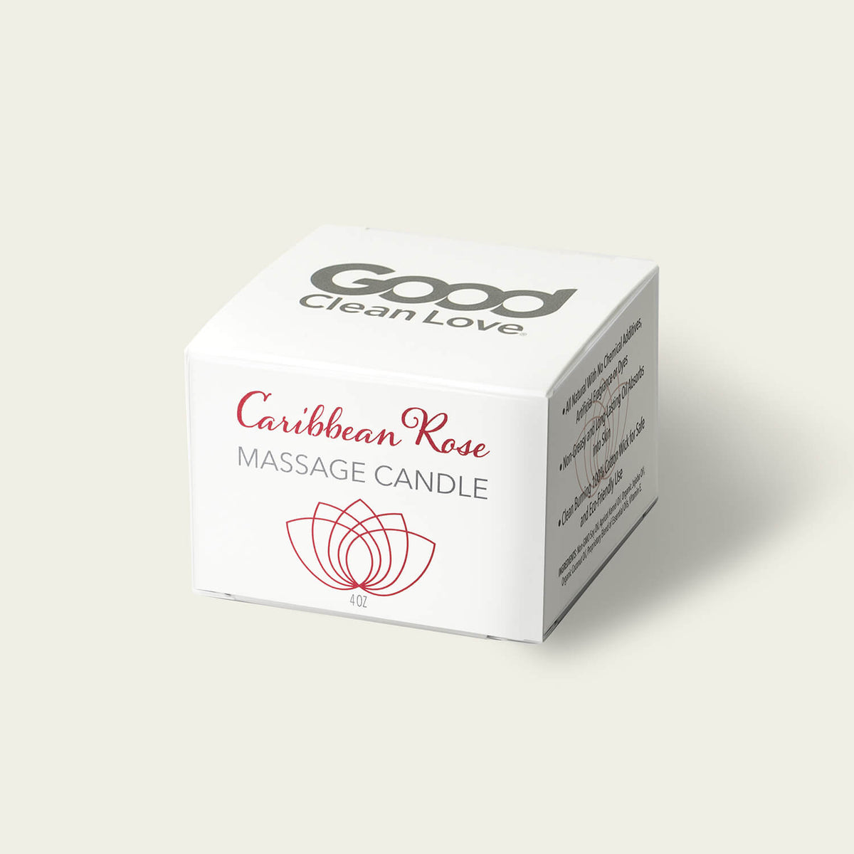 Caribbean Rose Massage Candle 4 oz