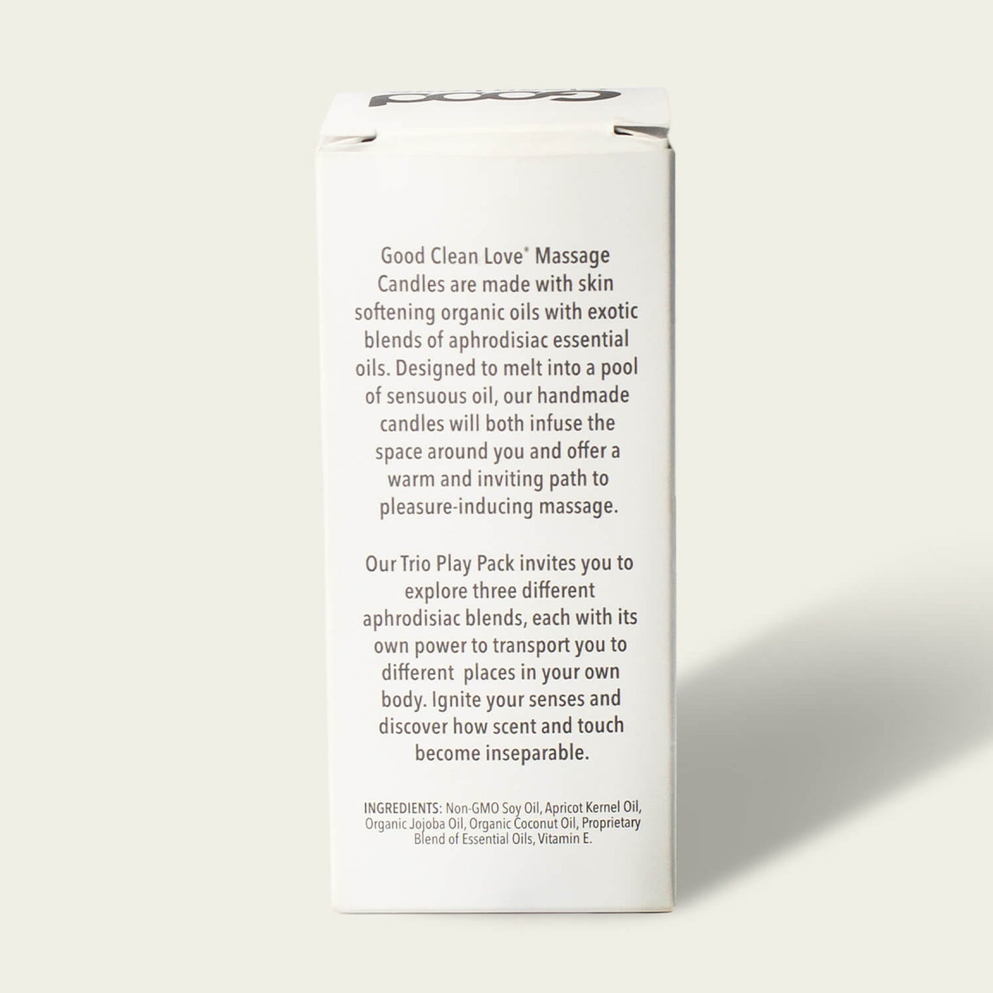 Trio Play Pack Massage Candle 2 oz - Good Clean Love