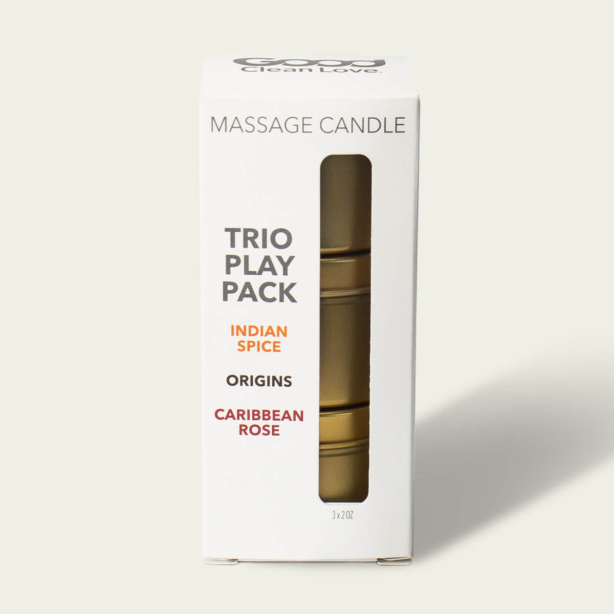 Trio Play Pack Massage Candle 2 oz