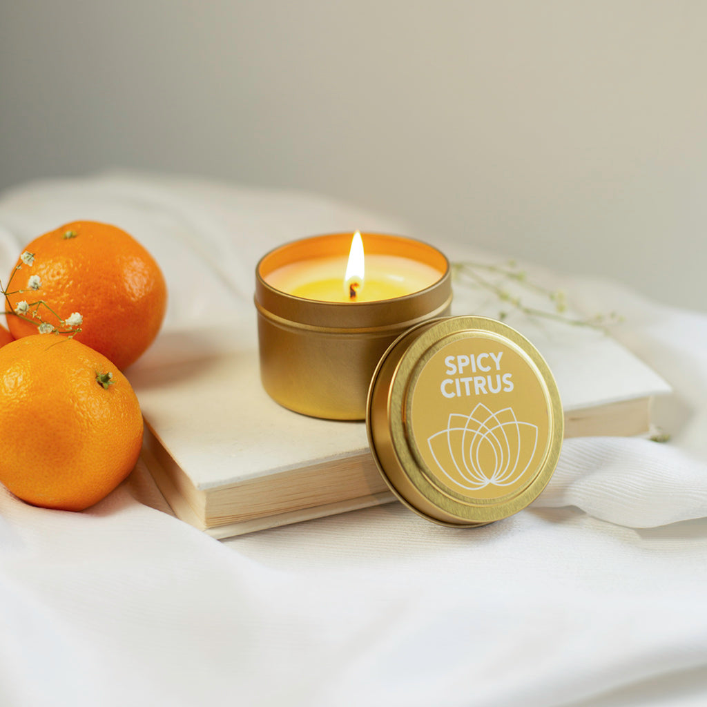 Spicy Citrus Massage Candle 2 oz